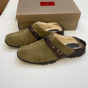 Cole Haan Meribel Shearling Suede Slides